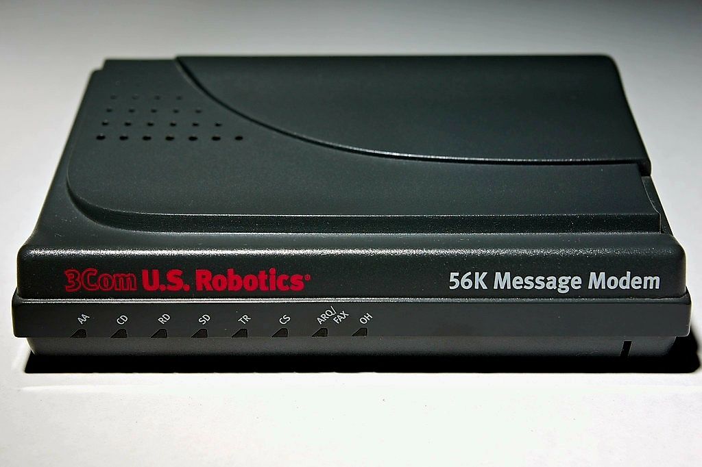 Modem US Robotics extern 56 K / V.92 Message