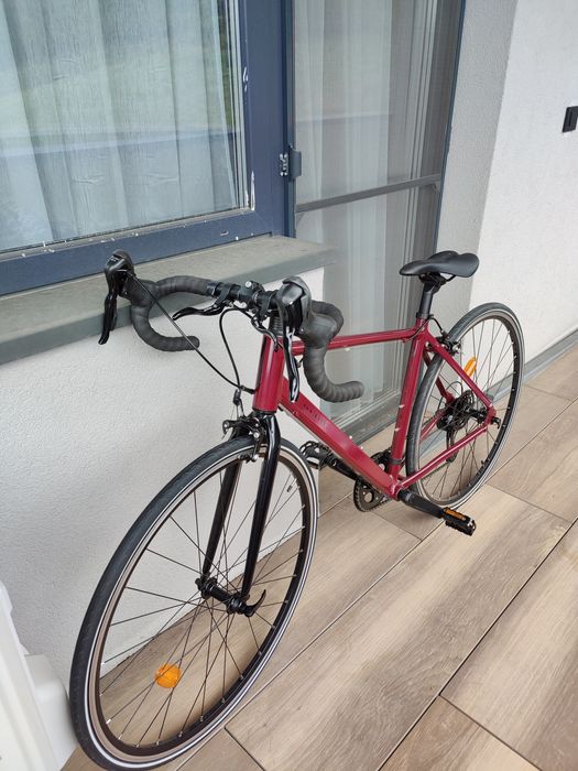 TRIBAN Bicicletă șosea EDR EASY bordo - Marime S