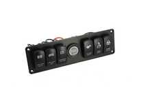Panou Jeep ATV cu intrerupatoare Voltmetru + 6 intrerupatoare  cod09