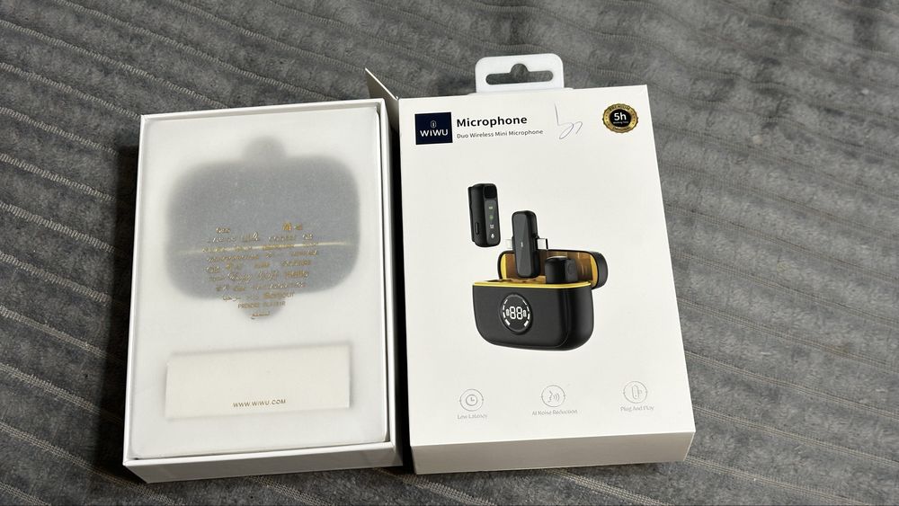 Продаю беспроводной микрофон WiWU Duo Wireless Mini Microphone