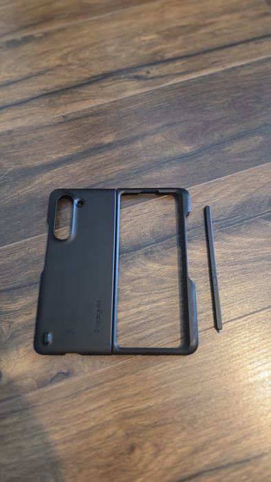 Carcasa Samsung Fold 5 Spigen Thin Fit P cu S Pen Fold + sticla