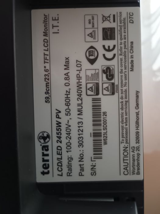 23,6" LED монитор "Terra" с HDMI