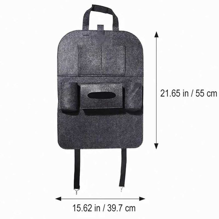 Текстилен органайзер за седалка на автомобил - 4 Цвята.