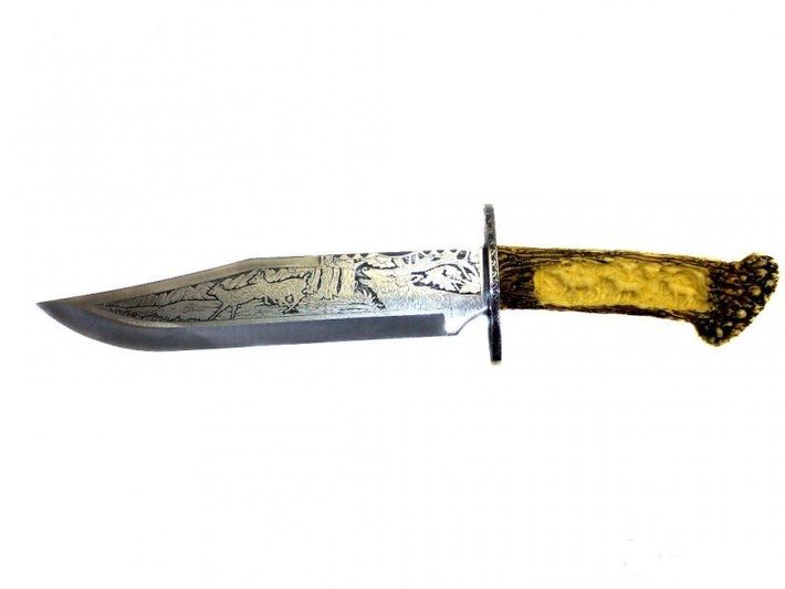Гравиран ловен нож 23 х 38см - 2 размера