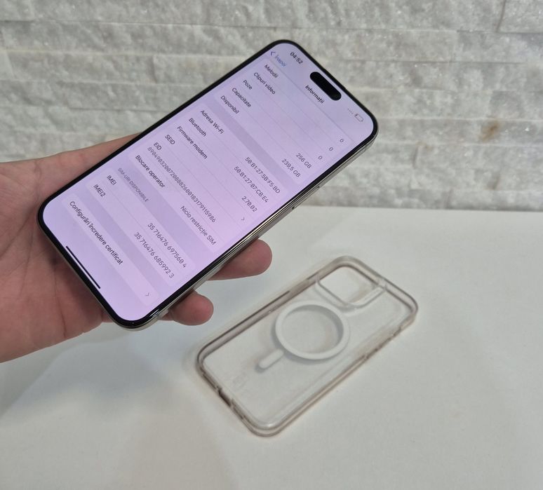 iPhone 15 Pro Max 256GB. IMPECABIL !! 89% Bateria