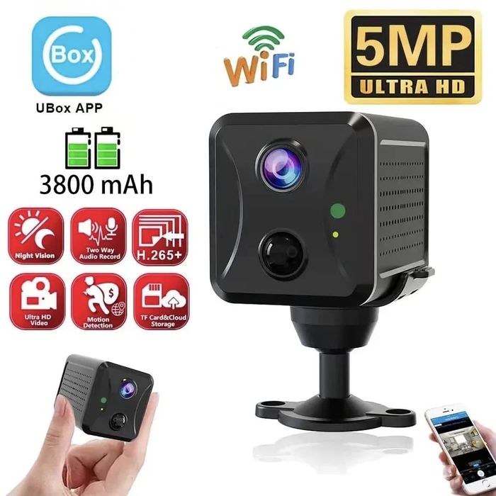 Mini Camera Supraveghere Ascunsa, Wifi,  Acumulator, Wireless, Spion