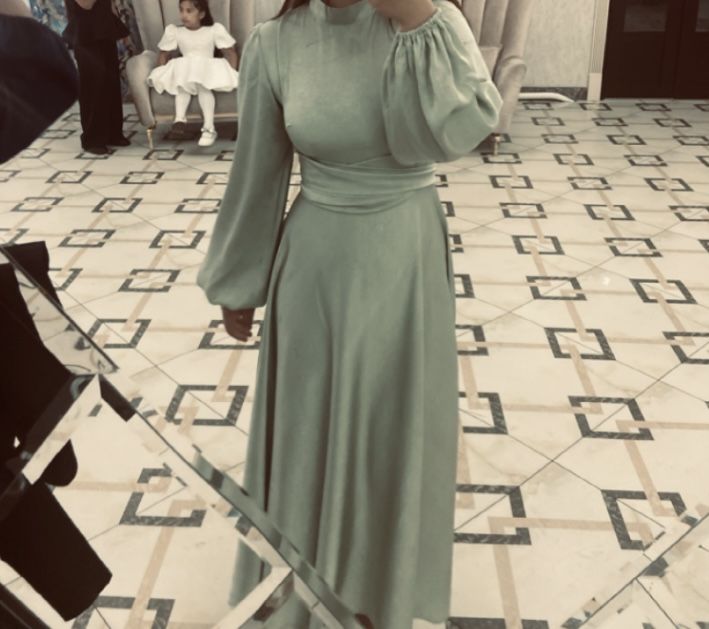 Платье берюзовое