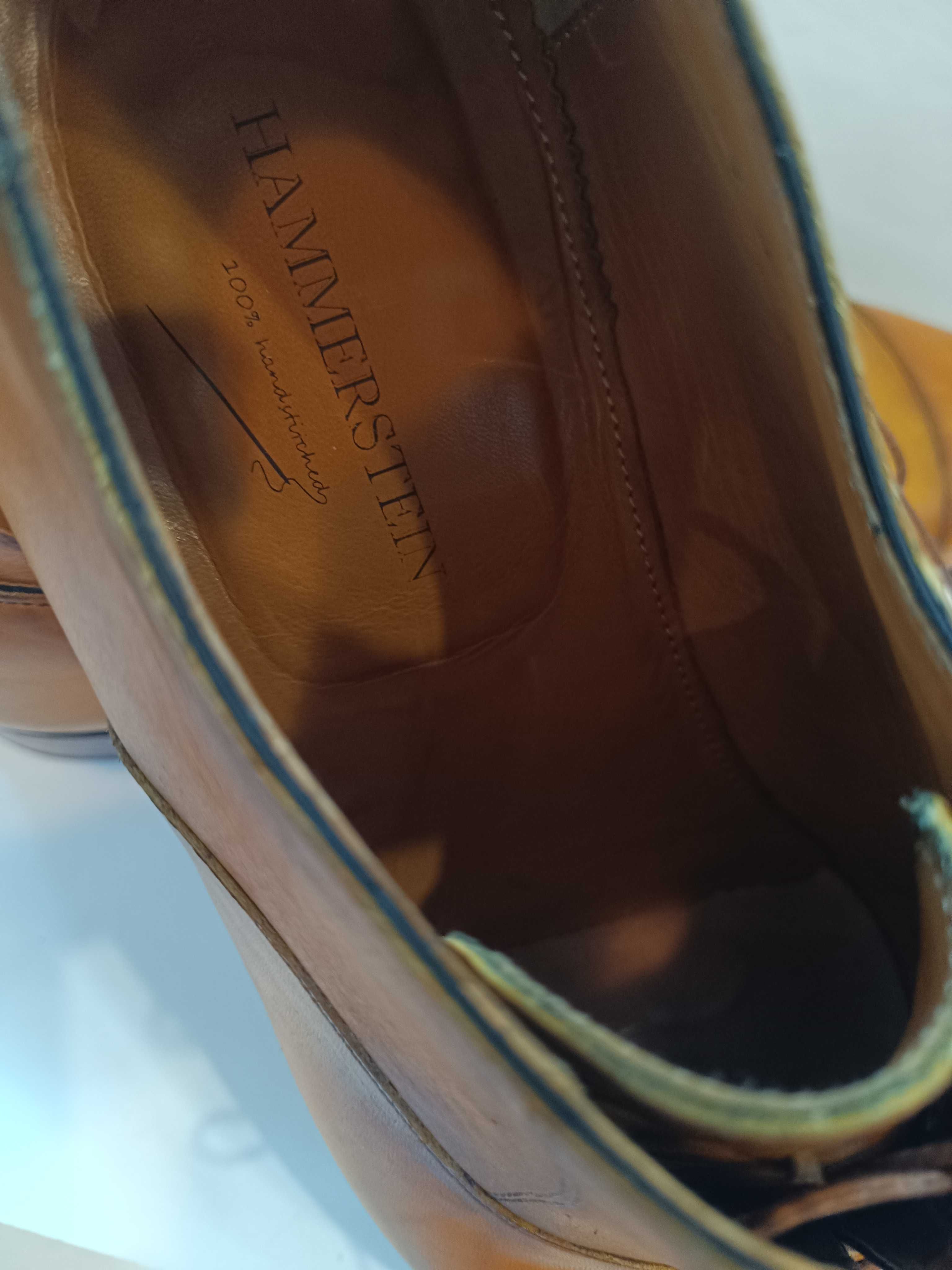Pantofi oxford de lux 44 44.5 lucrati manual Hammerstein piele natural