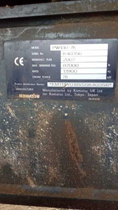Excavator pneuri Komatsu PW 130