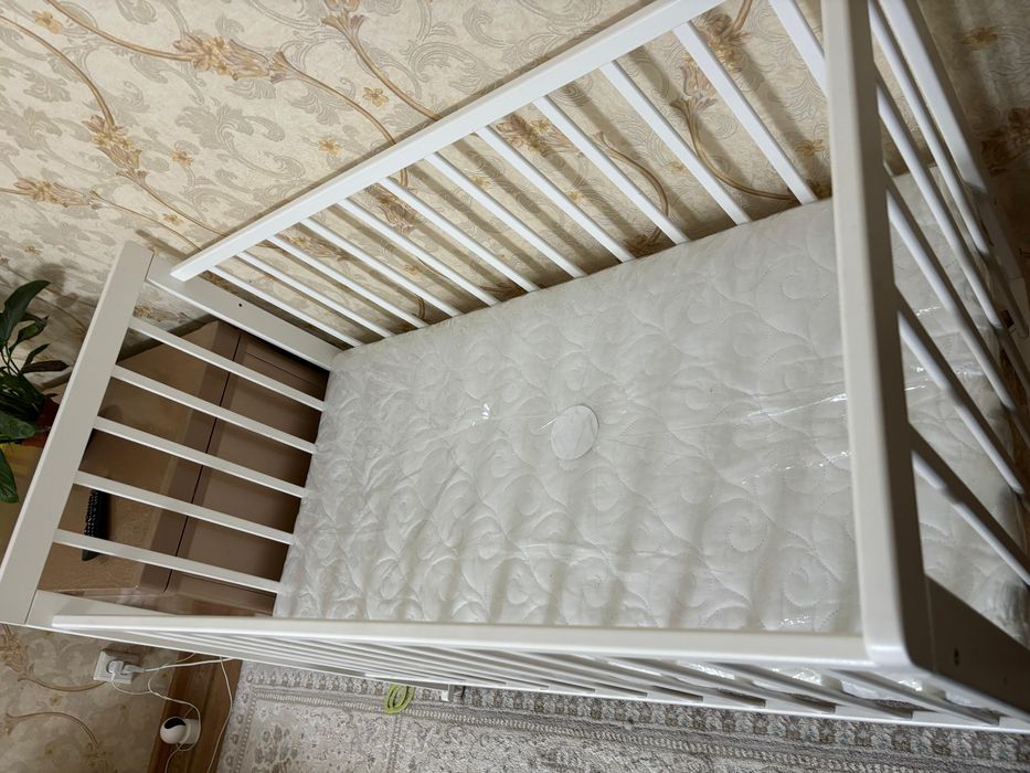 Манеж детский белый