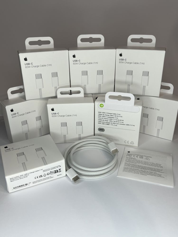 Cablu date Apple USB-C Woven 60W Charge Cable 1m / 2m