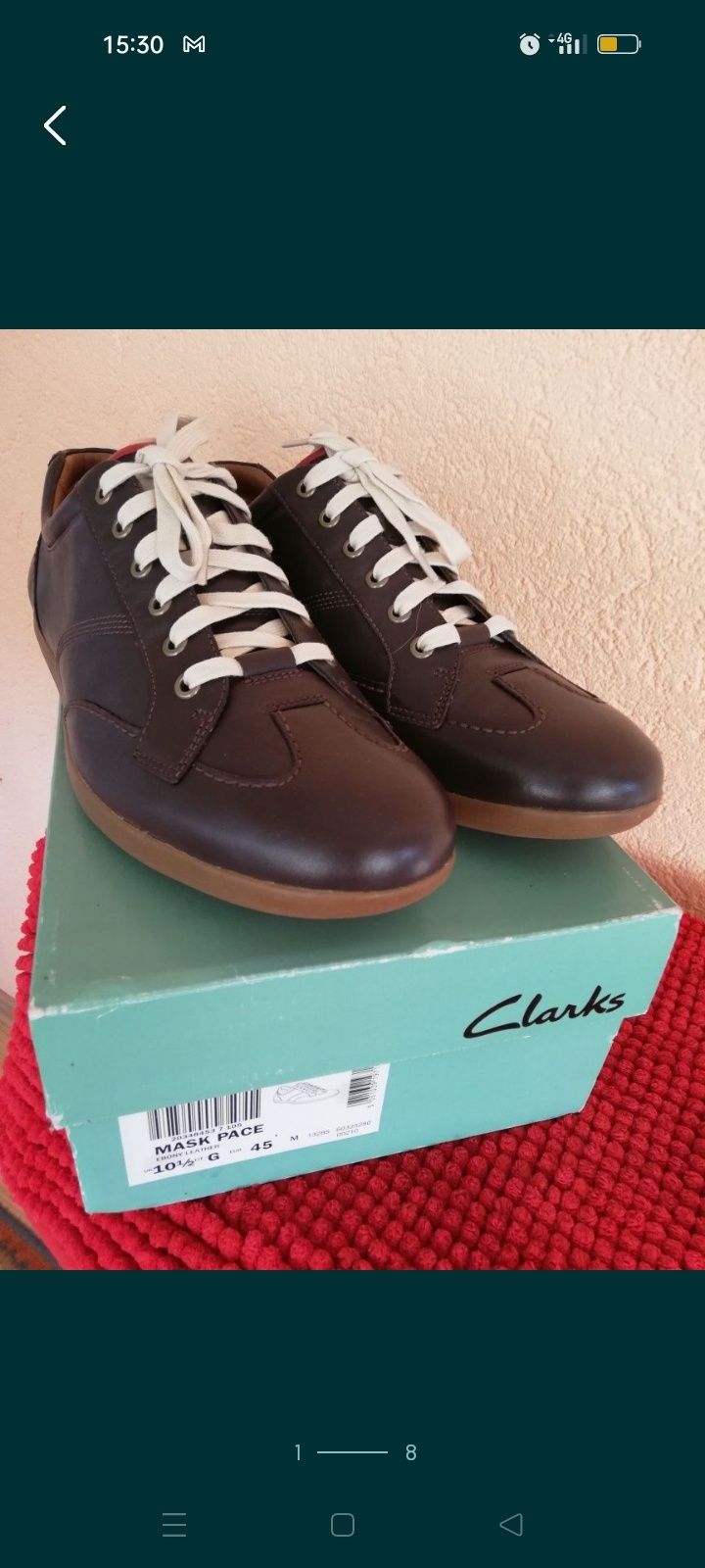Pantofi noi Clarks nr 45 piele naturala bărbați