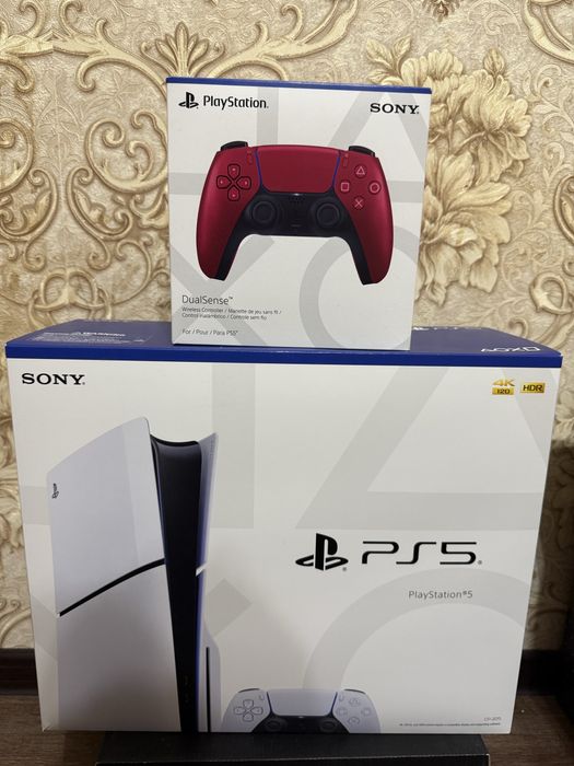 PS5 slim с дисководом, практически новый