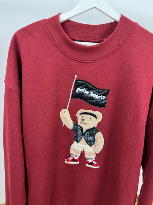 Bluza Palm Angels 
Pirate Bear Crewneck Sweatshirt In Red