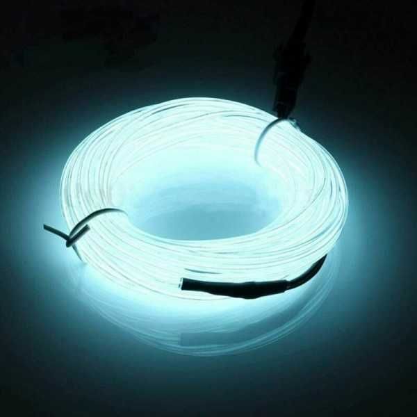 LED неонова лента Automat, Интериорна лента за кола, 12V, Бял, 3 м