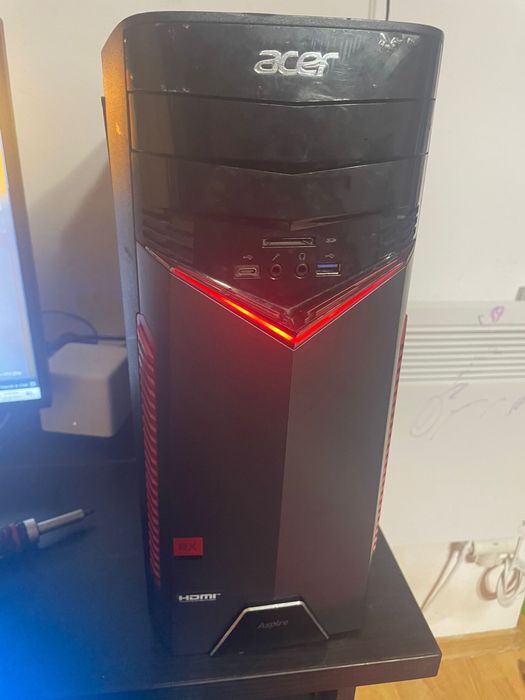 Pc gaming acer ryzen 7 1700x gtx 1050Ti4GB 16gb ram ssd m2 256 hdd1
