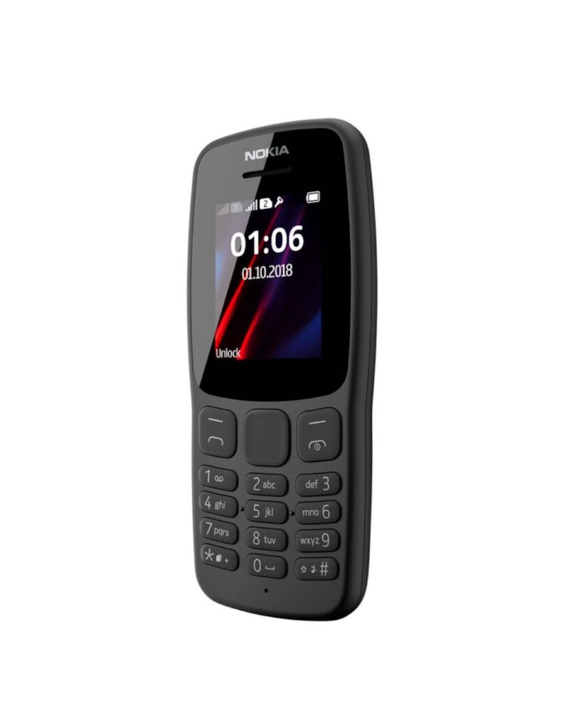 Telefon mobil Nokia 106, Dual SIM, Negru