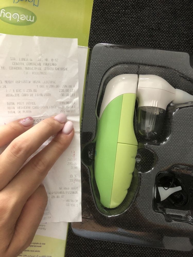 Aspirator nazal electric