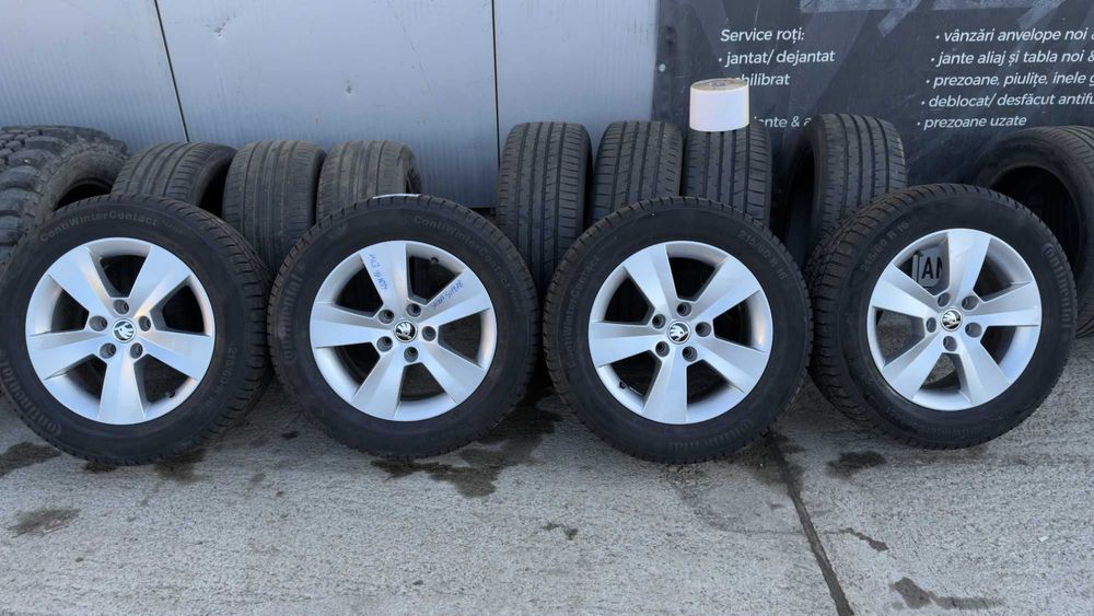 Jante Skoda Superb 215 60 16 iarna Continental  DOT 2323