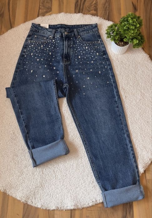 Дамски дънки mom fit