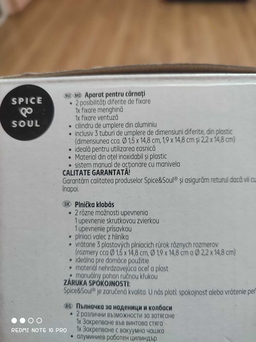 Aparat pentru facut carnati