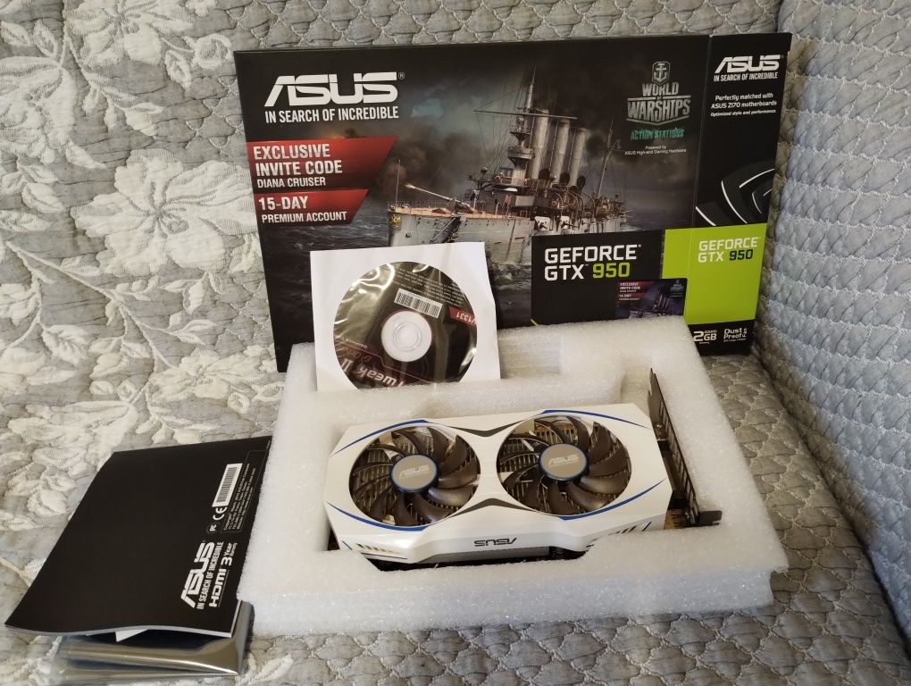 Asus Vid Card GTX950 2GB 128bit GDDR5+cutia originala