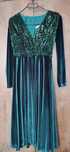 Rochie catifea verde smarald