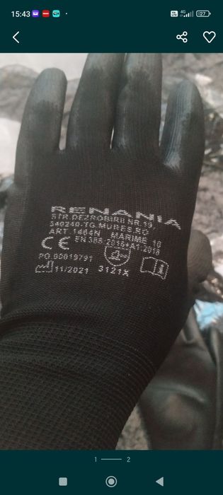 Mănuși de lucru protecție