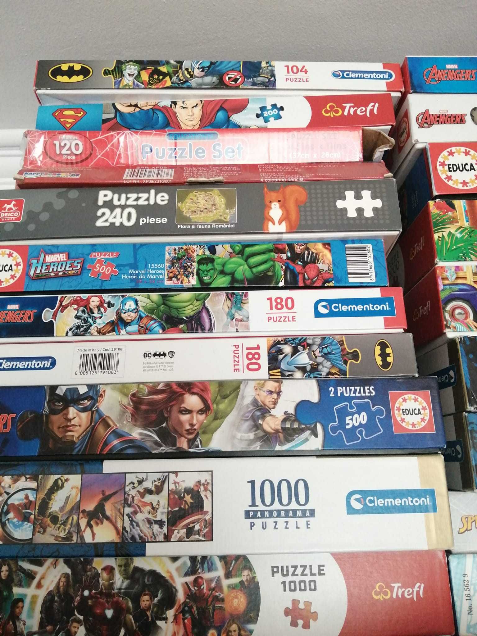 Puzzle cu eroi (Marvel, SpiderMan, Batman) si nu numai