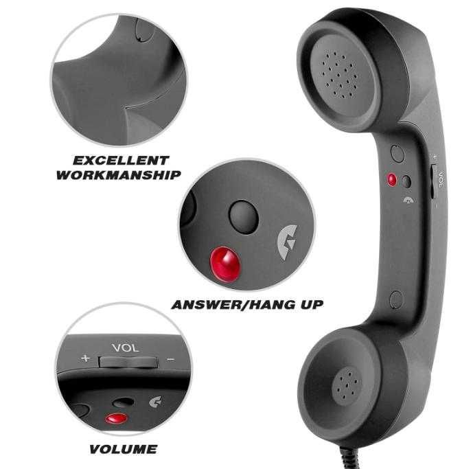 Говорител +Микрофон Смартфон Слушалка Мобилен Телефон Кабел 3.5" Букса