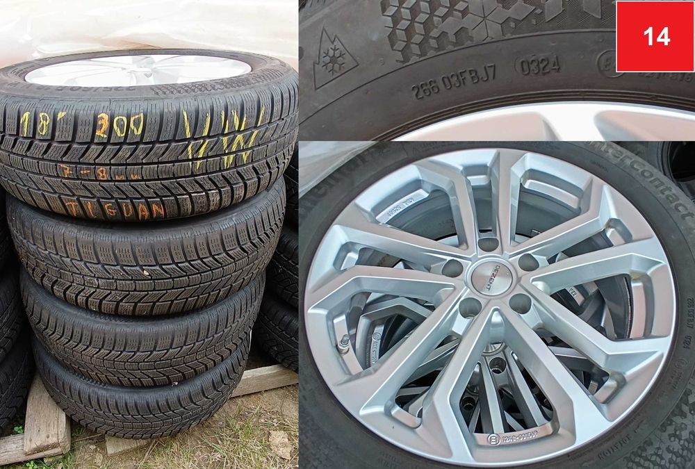 Roti aliaj VW SEAT AUDI SKODA FORD OPEL 205 60 16 215 65 17 5x112