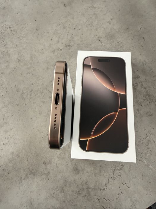 Iphone 16 pro 128, desert titanium, 96% baterie