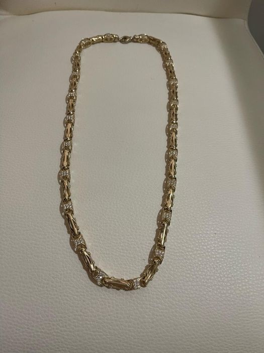 Lant aur 14k, model Cartier