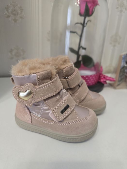 Set deosebit de iarnă fetita Anne Bebe– paltonas si boneta cadou, ghet
