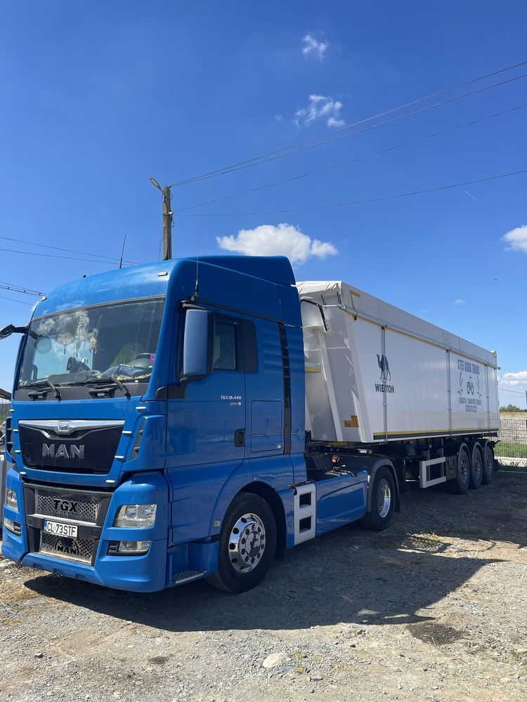 Man 440 TGX + bena cereale Wielton 54mc
