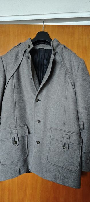 Palton scurt Antonio Gatti, pentru barbati, bej deschis, marimea 50 sa