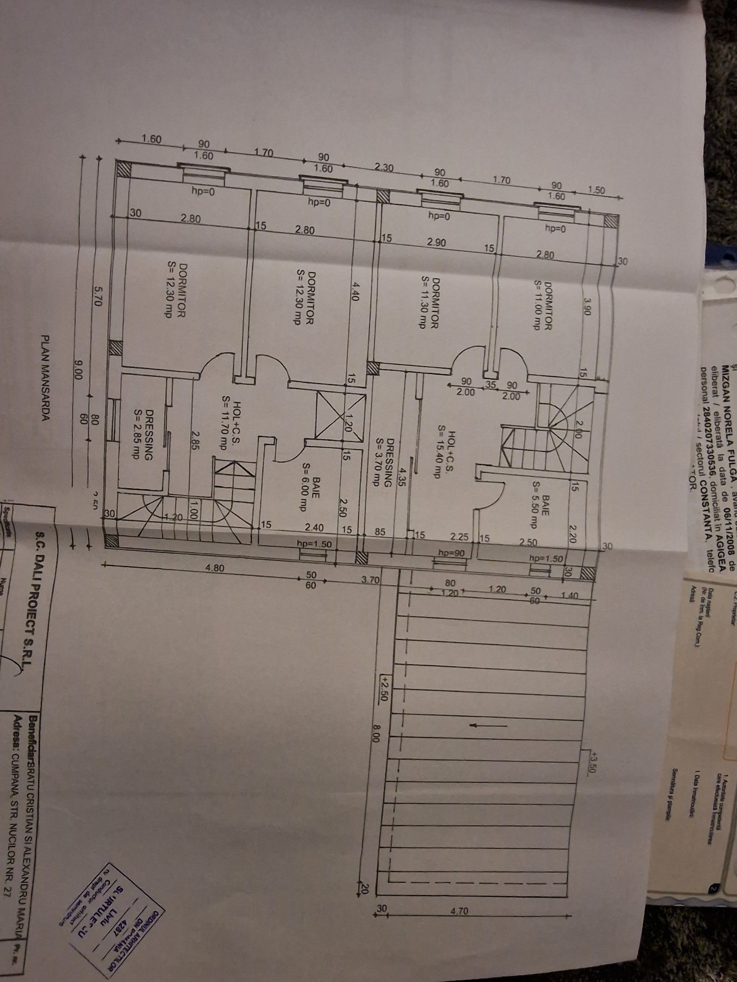 Teren cumpana locație centrala cu autorizație constructie