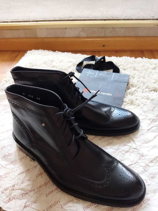 Ботинки модельные Pierre Cardin (Франция),кожа,оригинал,новые,р-р 43