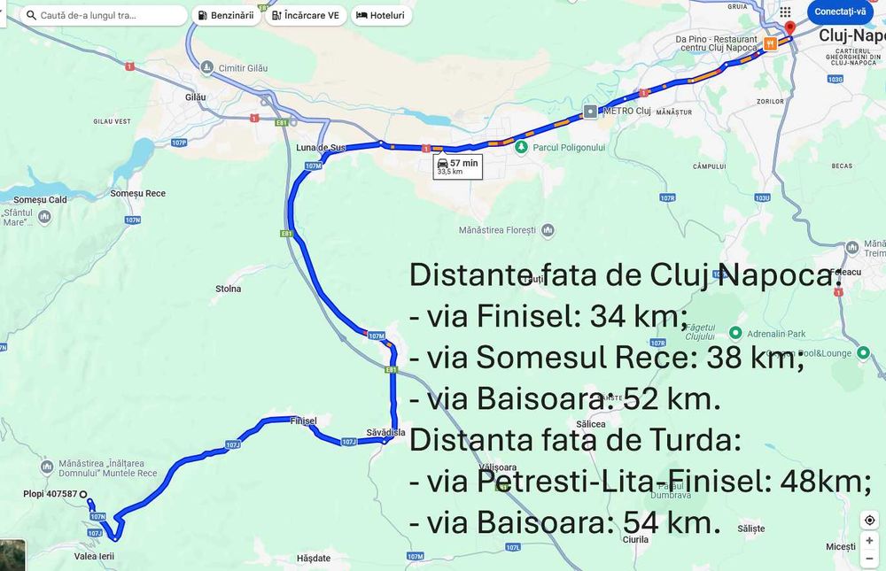 Teren intravilan in sat Plopi (Valea Ierii)