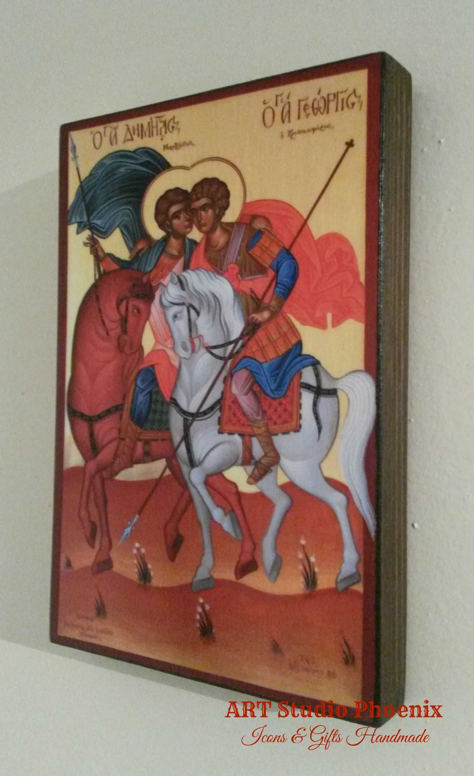 Икона на Свети Георги и Свети Димитър icona Sv Georgi i Sv Dimitar