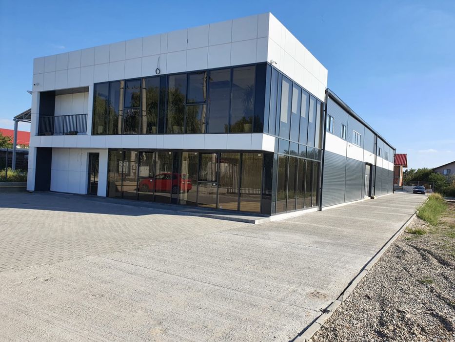 Vand Hala Metalica cu birouri si spatiu de depozitare completa la gata