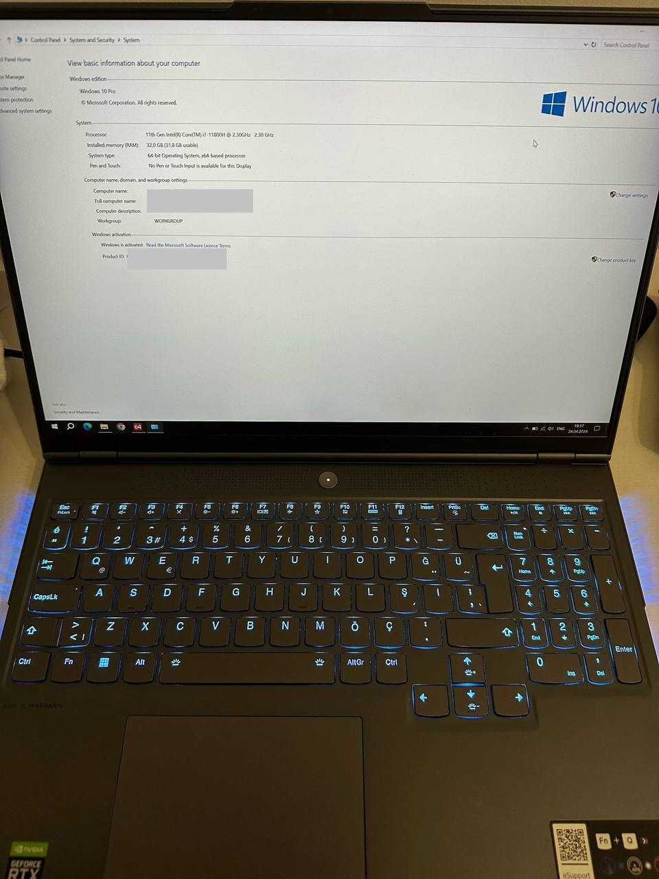 Lenovo Legion 7 2022 Б/У