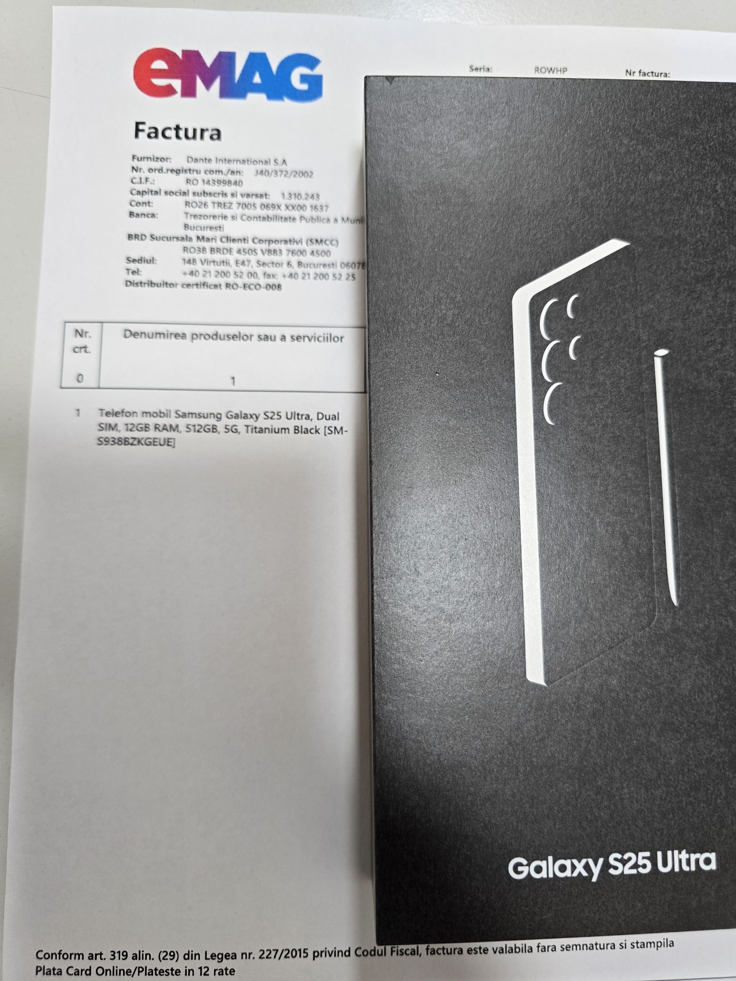 Samsung Galaxy S25 Ultra Titanium Black 512G