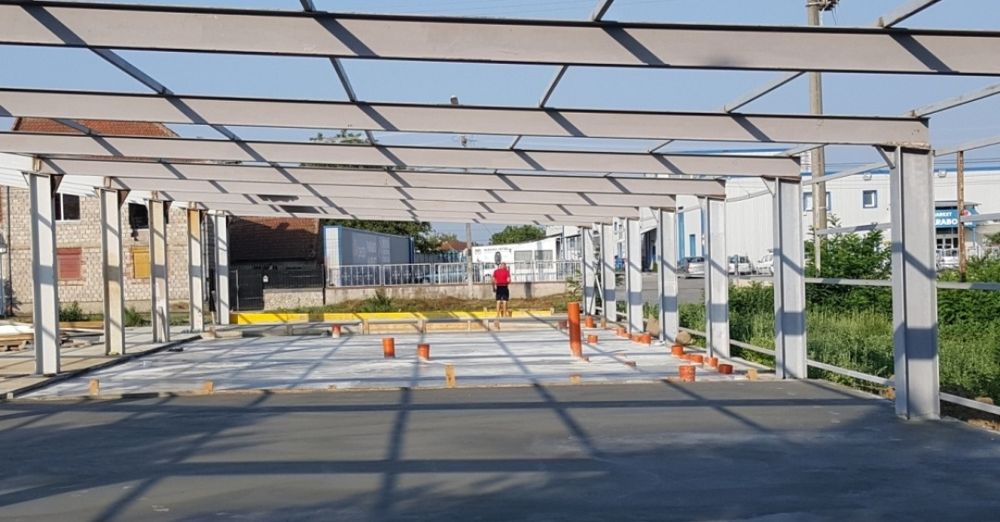 Vand hala metalica din profil IPE orce