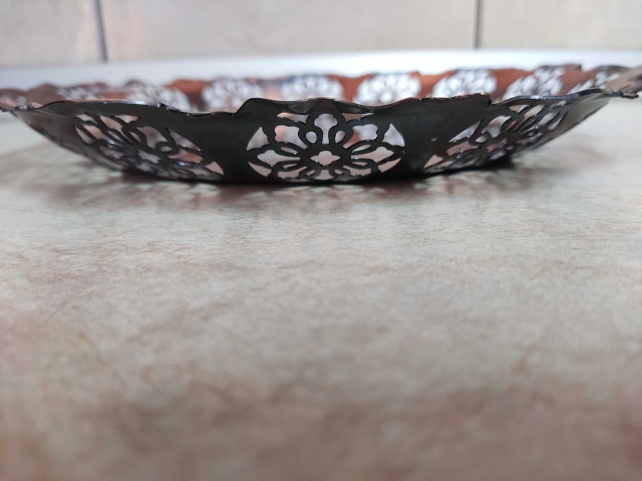 Farfurie,tava decorativa din cupru