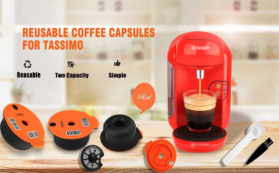 Capsule de cafea reîncărcabile CAFILAS, 220 ML,sigilat