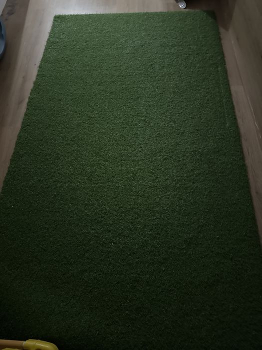 Зелен килим правоъгълен 250/130 см.