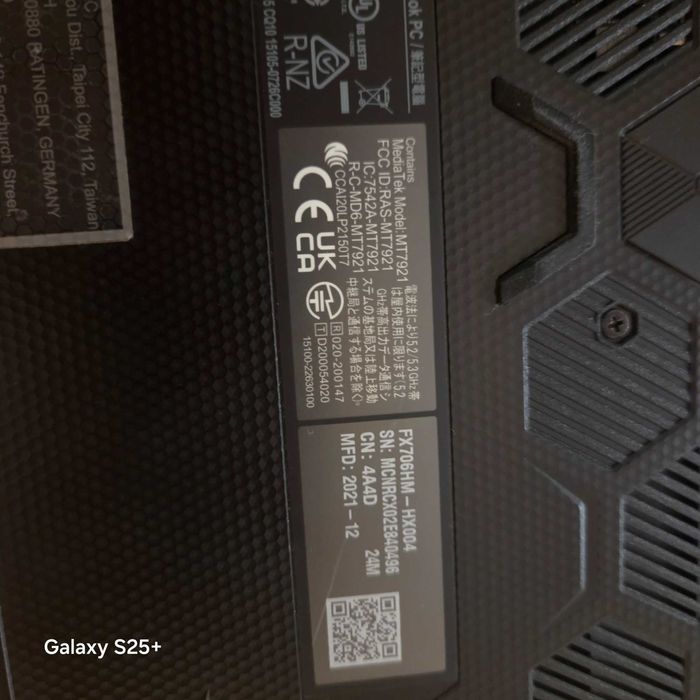 Геймарски лаптоп asus tuf f17