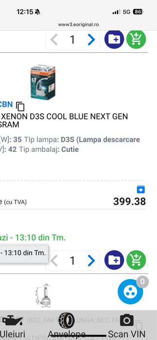 Vand becuri xenon D3S osram next gen