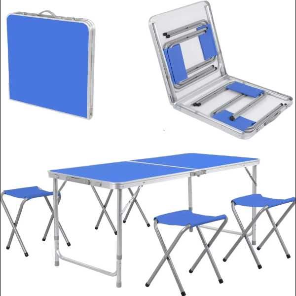 Masa pliabila pentru drumetii Camping cu 4 scaune incluse